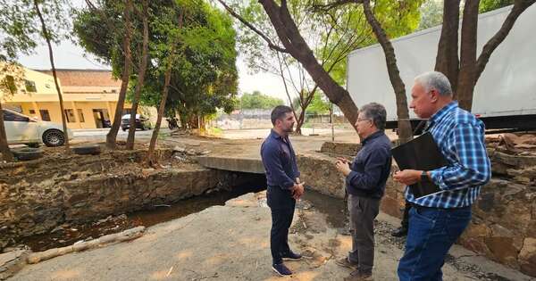 Diario HOY | Asunción avanza en obras de desagüe pluvial: intendente inspecciona proyectos claves