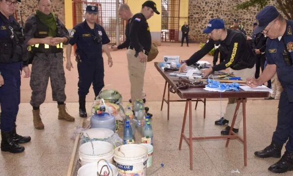 Requisaron sector de alta peligrosidad en el Cereso e incautaron varios elementos