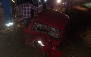 Conductor huye tras protagonizar accidente