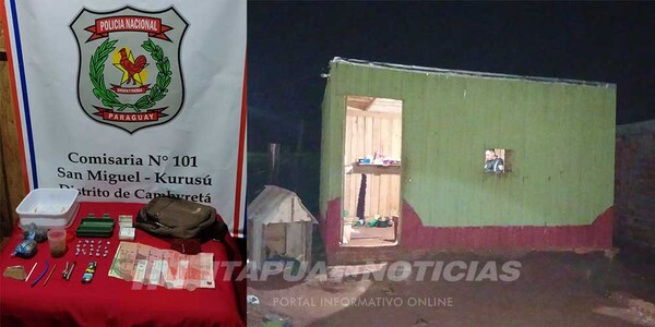 INCAUTAN DROGAS Y DINERO DE UNA VIVIENDA EN CAMBYRETÁ - Itapúa Noticias