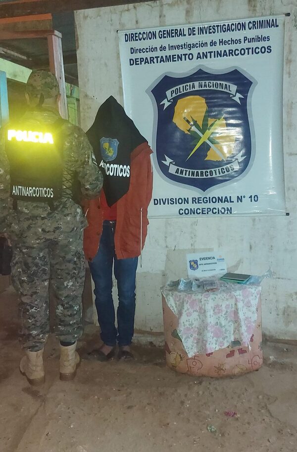 Allanan vivienda en Concepción y detienen a joven por microtráfico: incautan dosis de crack