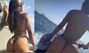 Modelo paraguaya se destapó durante su paseo por Ibiza
