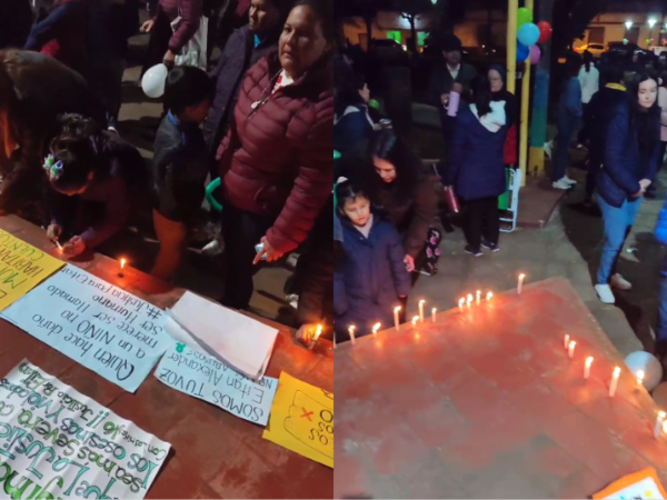 (VIDEO). Manifestación ciudadana en Carmen del Paraná exigiendo justicia para el niño muerto a golpes