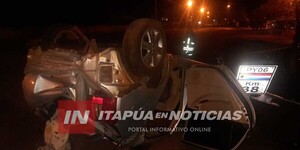 APARATOSO VUELCO EN EL DISTRITO DE TRINIDAD - Itapúa Noticias