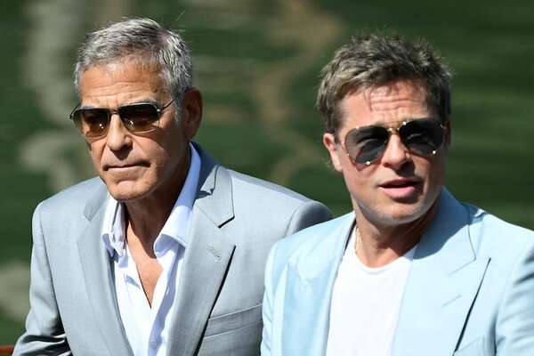 George Clooney y Brad Pitt, la dupla que revolucionó Venecia - Gente - ABC Color