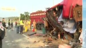 Tragedia en cruce con semáforo en Pedrozo - SNT