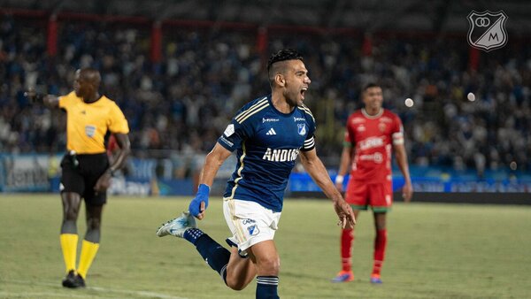 Falcao marca su primer gol con Millonarios y lo dedica a hincha que recibió la eutanasia
