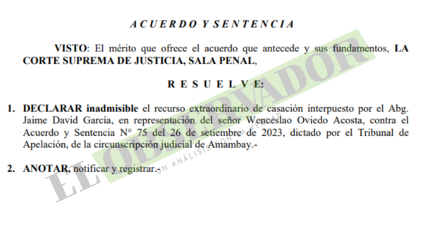 Por sasación sin fundamento queda firme condena a homicidas de ganadero brasileño