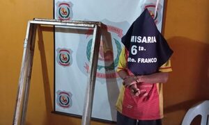 Aprehenden a hombre por hurtar estructuras de hierro de una discoteca