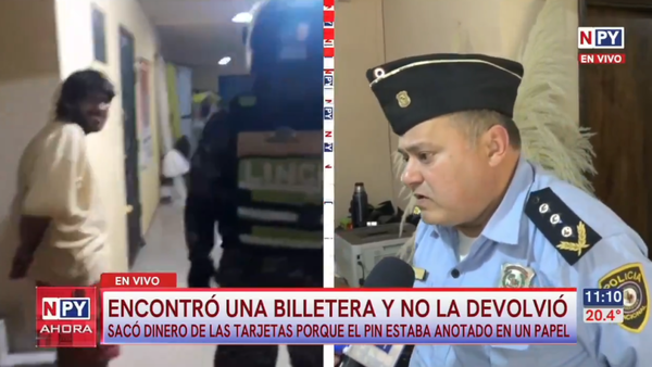 Encontró billetera ajena y logró extraer dinero de la tarjeta de crédito