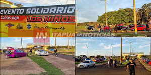 SE REALIZÓ UN ENCUENTRO AUTOMOVILÍSTICO SOLIDARIO EN ENCARNACIÓN - Itapúa Noticias
