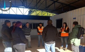 Capacitación para la construcción del puente sobre el río Monday
