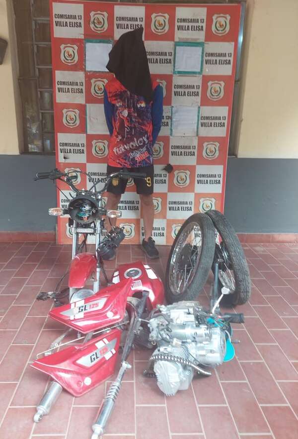 Detienen a presunto ladrón de motocicleta en Villa Elisa - Policiales - ABC Color