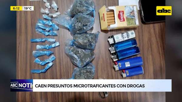 Video: Caen presuntos microtraficantes con drogas - ABC Noticias - ABC Color