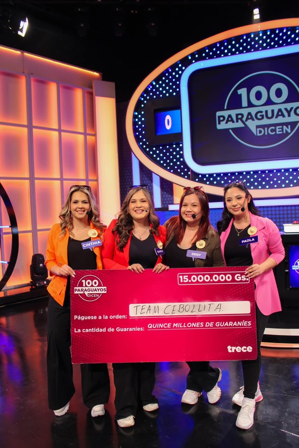 ¡Amigas limpeñas se llevaron los G. 15 millones en 100 Paraguayos Dicen! - trece