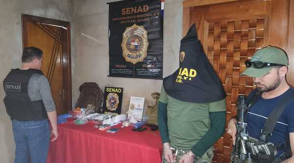 SENAD DETIENE AL LÍDER DEL MICROTRÁFICO DE CANINDEYÚ
