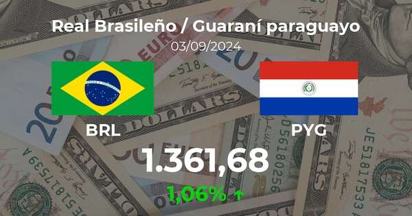Real Brasileño / Guaraní paraguayo en Paraguay hoy: precio del 3 de septiembre - Cotizaciones - ABC Color