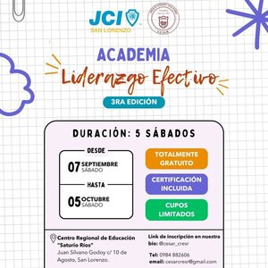 JCI San Lorenzo y Centro de Estudiantes del Saturio Ríos Lanzan Academia de Liderazgo Efectivo » San Lorenzo PY