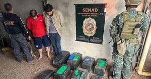 La Nación / Detienen a dos hombres con 190 kilos de marihuana en Canindeyú
