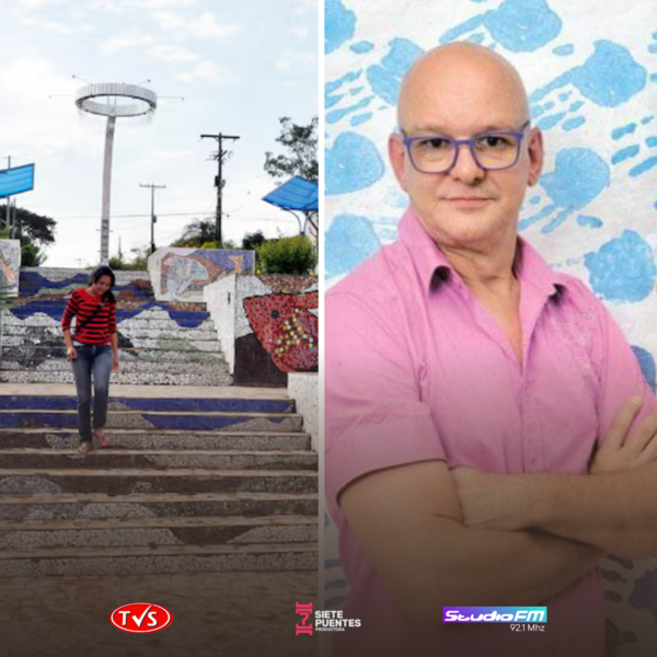 ARTISTA RUBÉN SYKORA LAMENTA EL ESTADO DE ABANDONO DE LA ESCALINATA DEL BARRIO SAN PEDRO - TVS