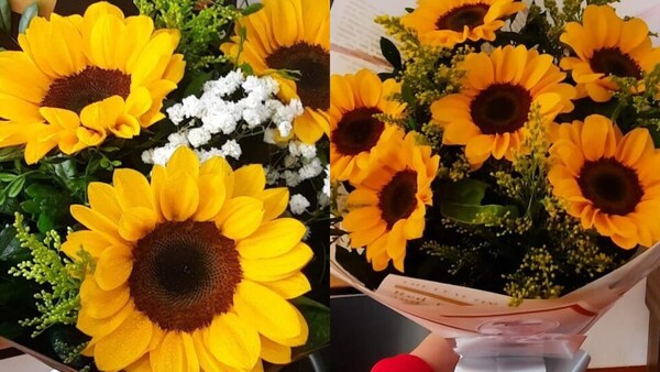 Florerías preparan ramos de girasoles y flores amarillas