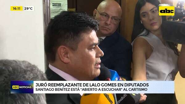 Juró el reemplazante de “Lalo” Gomes: Santiago Benítez está “abierto a escuchar” a los cartistas - ABC Noticias - ABC Color