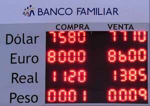 Cotización del dólar avanza y ya supera los G. 7.700  - Economía - ABC Color
