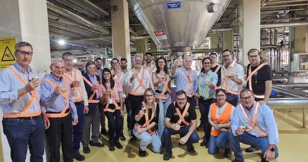 La Nación / Autoridades de la UIP visitan la planta industrial de Cervepar