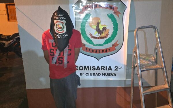 Capturan de delincuente reincidente