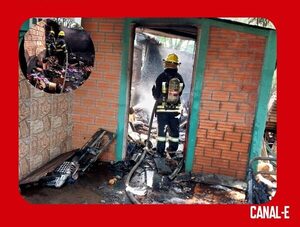 FAMILIA PERDIÓ TODO TRAS VORAZ INCENDIO