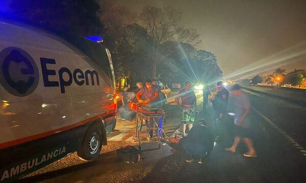 Violento accidente en Minga Guazú