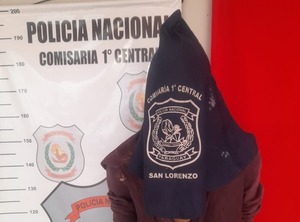 Aprehenden a joven que intentó hurtar accesorios eléctricos de un automóvil - San Lorenzo Hoy