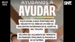 Bebé que se accidentó en Pedrozo mejora pese a estar en estado grave - SNT