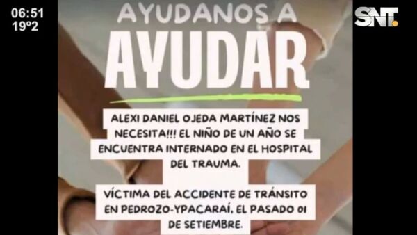 Bebé que se accidentó en Pedrozo mejora pese a estar en estado grave - SNT
