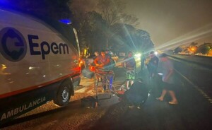 Motociclista herido en percance rutero, anoche