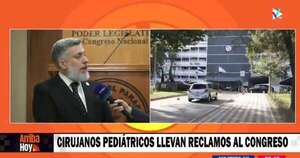 Diario HOY | Cirujanos pediátricos exponen sus reclamos sobre carga horaria en el Congreso