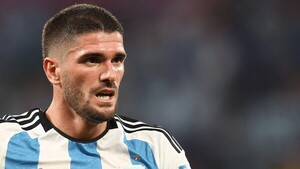 Rodrigo de Paul mandó un saludo al Deportivo Santaní y a su presidente