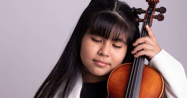 La Nación / Pequeña violinista de 9 años hará historia y tocará por primera vez con la Osca