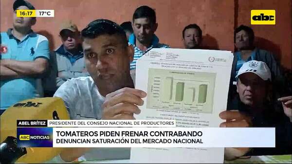 Tomateros piden frenar contrabando: denuncian saturación del mercado nacional - ABC Noticias - ABC Color