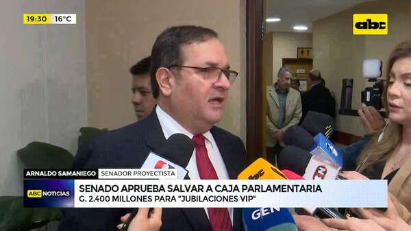Video: Senado aprueba salvar a Caja Parlamentaria de G. 2.400 millones para “jubilaciones vip” - ABC Noticias - ABC Color