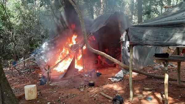 SENAD y CODI destruyen 14 campamentos narcos en Canindeyú