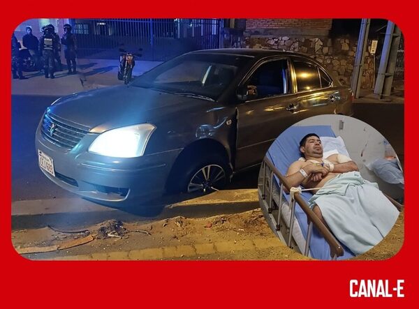 HIEREN A “POLIBANDI” QUE HUÍA CON VEHÍCULO ROBADO