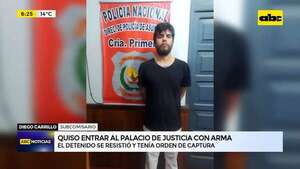 Video: Un hombre intentó entrar al Palacio de Justicia con arma - ABC Noticias - ABC Color