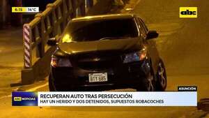 Video: Recuperan vehículo denunciado como robado tras persecución  - ABC Noticias - ABC Color