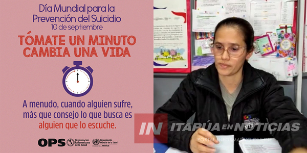 SALUD IMPULSARÁ VARIAS ACTIVIDADES EN EL MES DE LA PREVENCIÓN DEL SUICIDIO - Itapúa Noticias