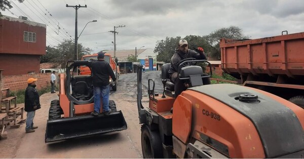 Realizaron bacheo en Villa Hayes y Nanawa