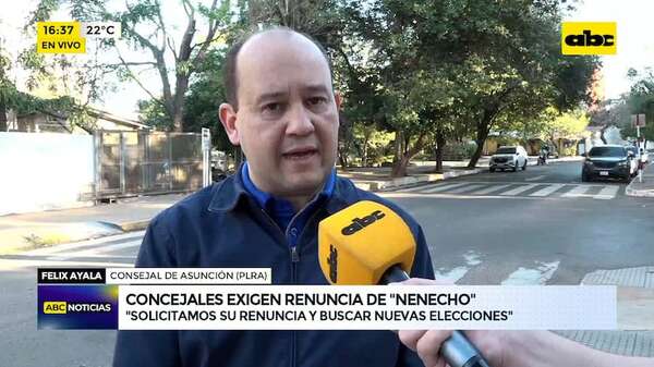 Concejales del PLRA piden que Nenecho renuncie a la Intendencia - ABC Noticias - ABC Color