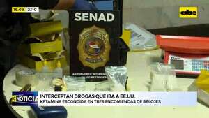 Interceptan ketamina que iba a EE.UU. escondida en tres encomiendas de relojes - ABC Noticias - ABC Color
