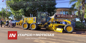 MUNICIPALIDAD DE CAMBYRETÁ ADQUIRIÓ UNA NUEVA MOTONIVELADORA - Itapúa Noticias