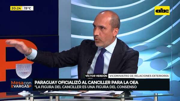 Oficializan al canciller Ramírez para la OEA: “es una figura de consenso”, afirma viceministro - Mesa de Periodistas - ABC Color